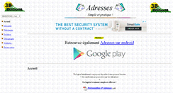 Desktop Screenshot of adresses-pro.com