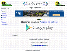 Tablet Screenshot of adresses-pro.com